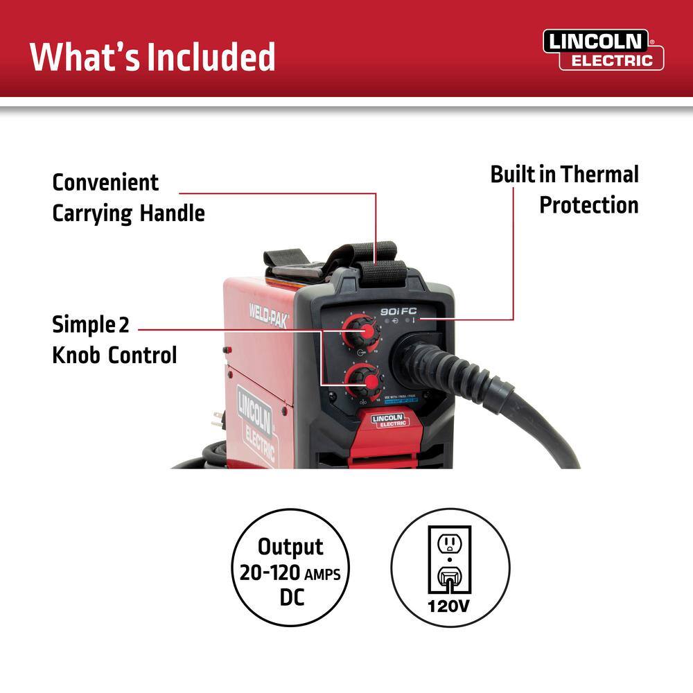 Flux-Cored Wire Feed Welder, Gasless