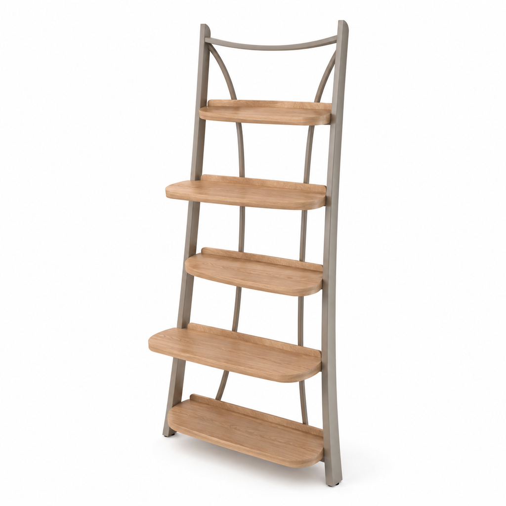 ORVENALI 5-Tier Leaning Ladder Shelf