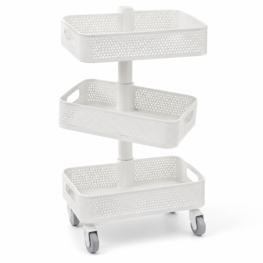 ORVENALI 3-Tier Rolling Storage Cart
