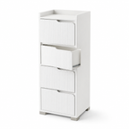 ORVENALI Slim 4-Drawer Storage Cabinet