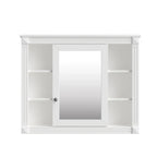 36'' Bathroom Vanity Set With Ceramic Sink Top, Mirror Cabinet, 2 Doors And 2 Drawers - Gray