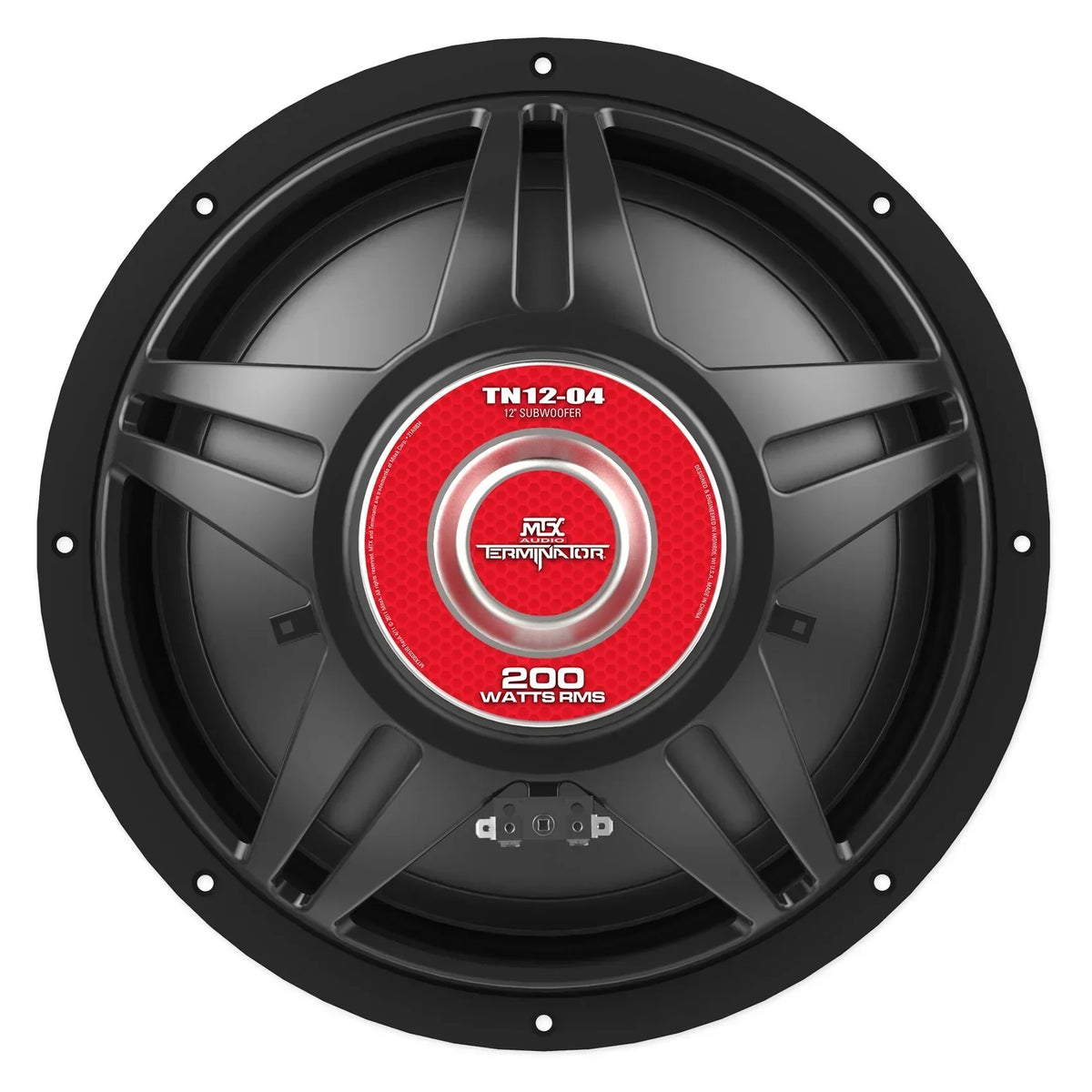 MTX Terminator TN12-04 12" 400 Watt Car Audio Subwoofer With Rockville RBS12 Vented Enclosure