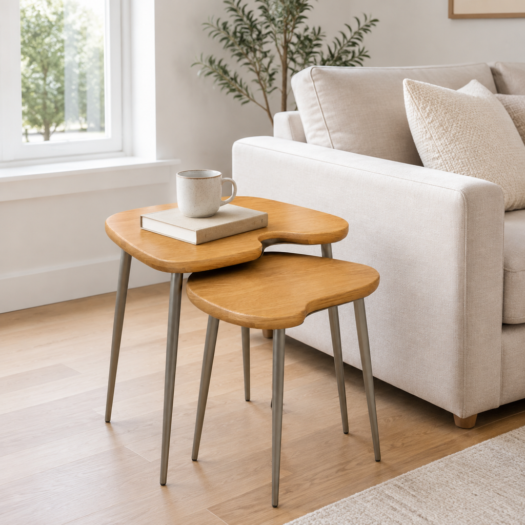ORVENALI 2-Piece Nesting Side Table Set