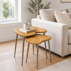 ORVENALI 2-Piece Nesting Side Table Set