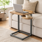 ORVENALI C-Shaped Sofa Side Table