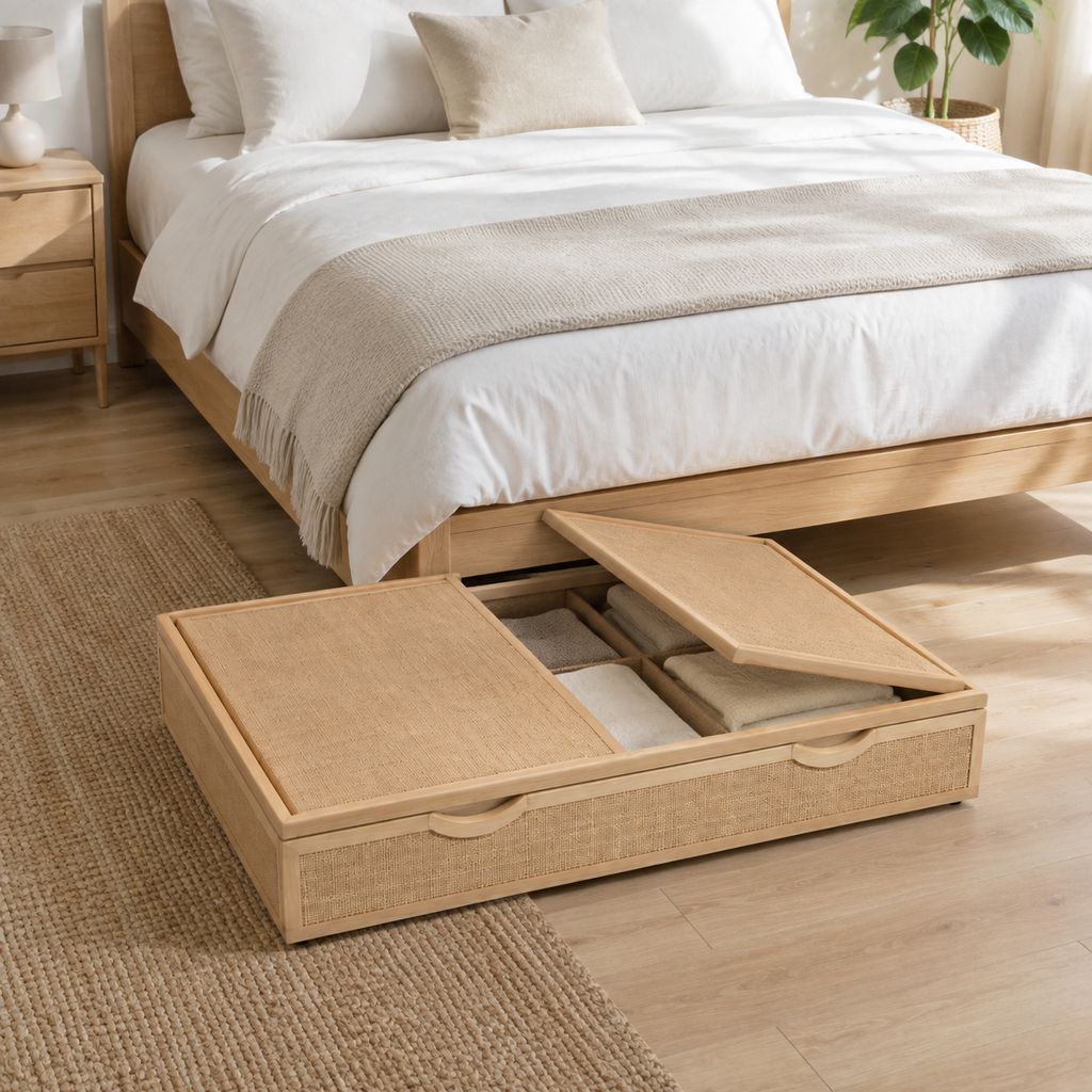 ORVENALI Under-Bed Rolling Storage Drawer