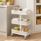 ORVENALI 3-Tier Rolling Storage Cart