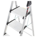 Gorilla Ladders Aluminum Dual Platform Ladder With Project Bucket, 5.5 Ft, 300 Lb Capacity