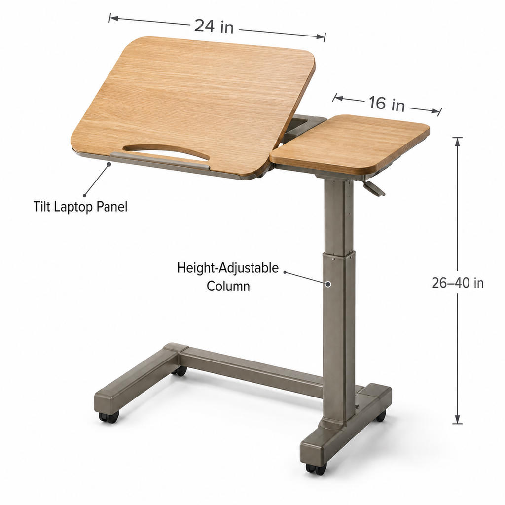 ORVENALI Adjustable Laptop Side Desk