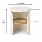 ORVENALI Round Accent Side Table