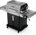 Ninja FlexFlame, Grill and Smoker, Electric and Propane Grill, Roaster, BBQ Grill, 5-in-1 Cooking System, 3 Burner, Digital Control, Outdoor Cooking, Griddle, Pizza Maker, Stainless Steel, PG301