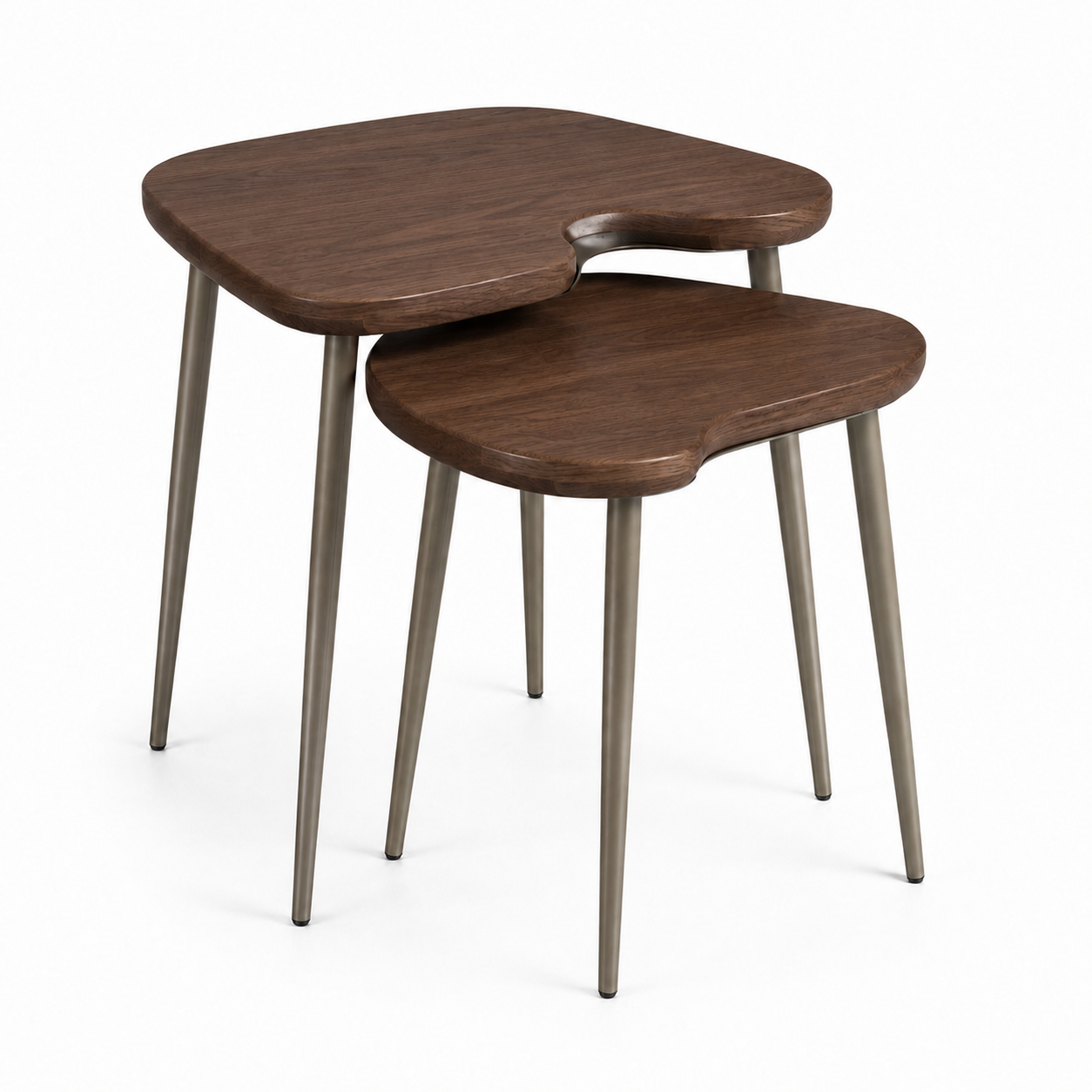 ORVENALI 2-Piece Nesting Side Table Set