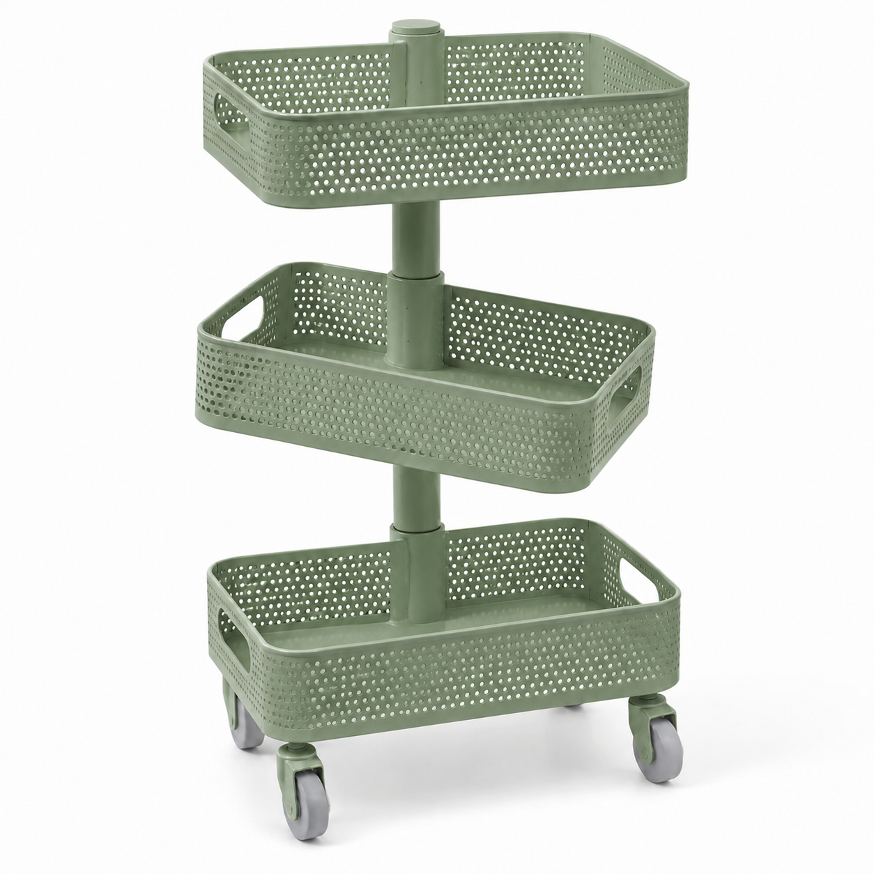 ORVENALI 3-Tier Rolling Storage Cart