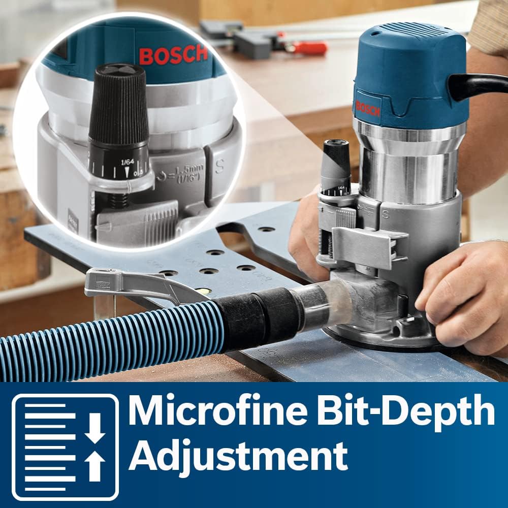 12-Amp 2.25 HP Variable-Speed Router Combo Kit with Plunge Router and Fixed Base