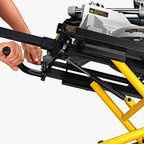 DEWALT Rolling Miter Saw Stand With Wheels, Yellow - DWX726