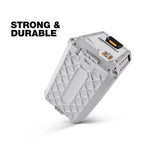 ToughBuilt StackTech Compact Cooler 16 Quart Hard Shell Ice Chest, White