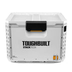 ToughBuilt StackTech Compact Cooler 16 Quart Hard Shell Ice Chest, White