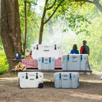 Lifetime Bear-Resistant High Performance Camping Cooler, 28 qt, 20 Can Capacity, Boulder Gray - 91289
