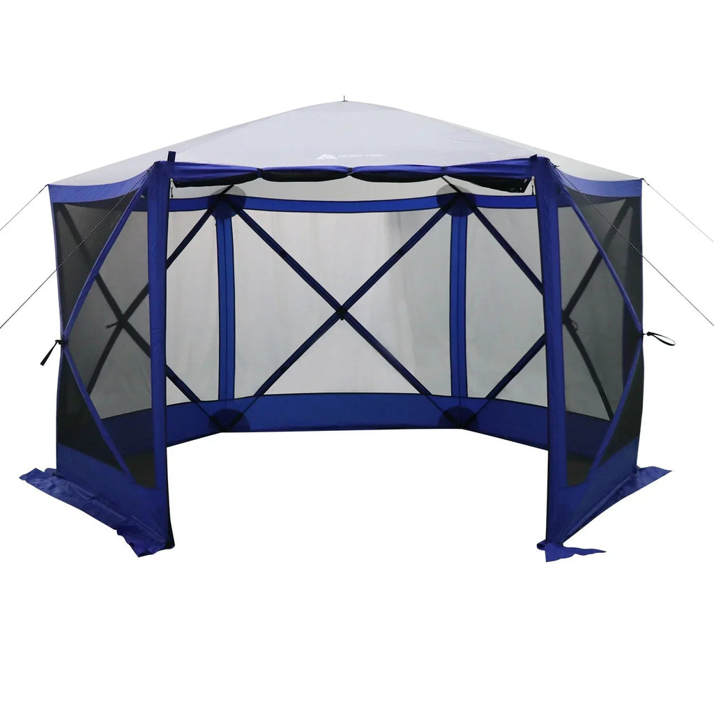 Ozark Trail Outdoor Camping Screen House, 11 ft x 10 ft x 88.5 in, 1 Room, Blue - 6 Hub