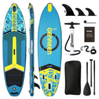 Genreen Inflatable Fishing Stand Up Paddle Board 11in With Full SUP Accessories