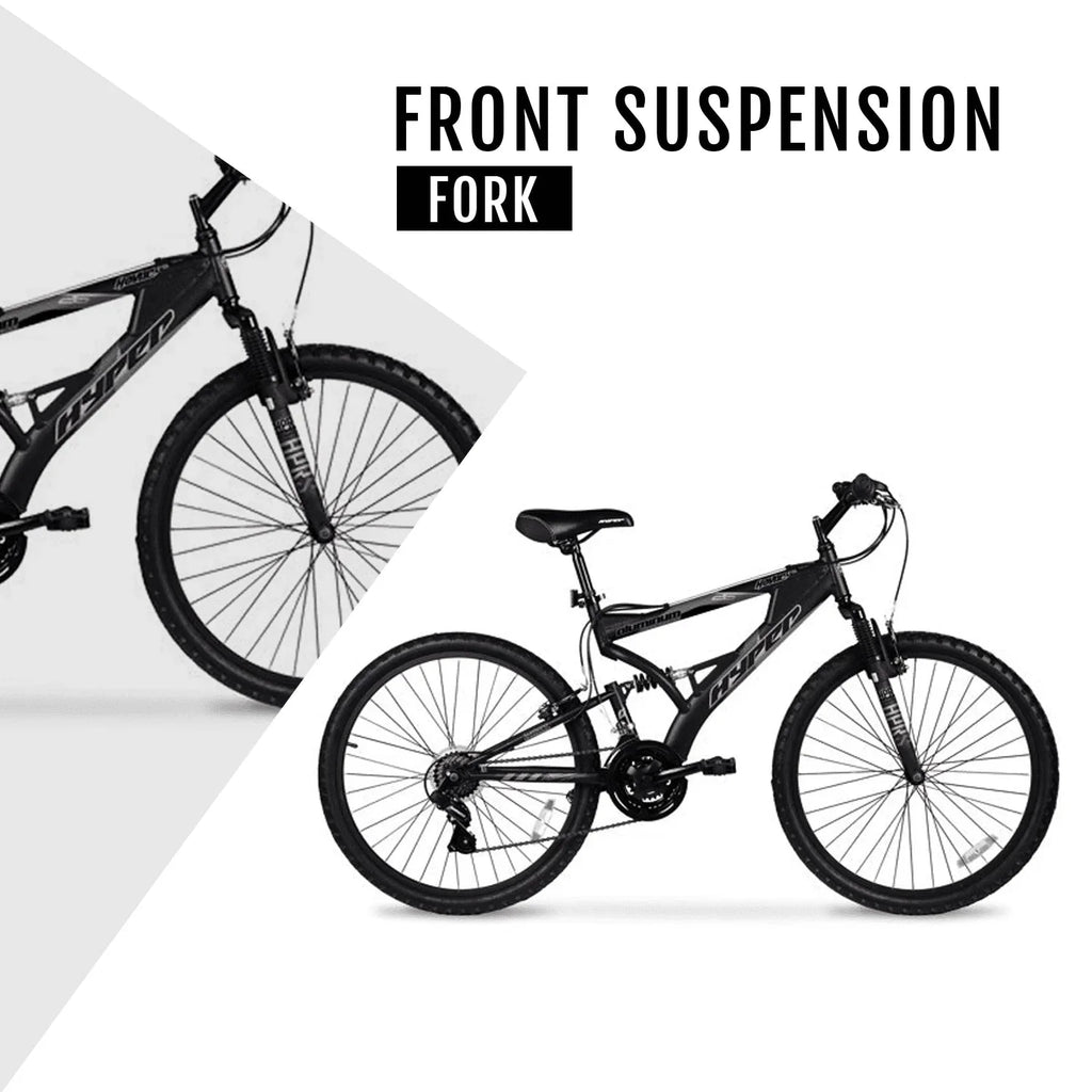 Hyper Bicycles Men's Havoc Mountain Bike, 26 inch, 21 Speed, Black