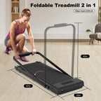Bigzzia 2-in-1 Under Desk Treadmill, 2.5HP, 6.25MPH, 265 Lb