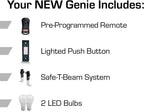 Genie Stealth 500 Essentials LED Belt Drive Garage Door Opener With LED Bulbs - 2055