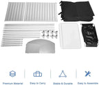 Treasual Portable Camping Kitchen Table, 48 Inch x 21.5 Inch, Windscreen And Storage Organizer