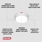 Genie Wall Mount Smart Garage Door Opener With Aladdin Connect - 6172H-O