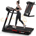 Folding Electric Treadmill With 3.5HP Motor, 300LBS Capacity And Incline