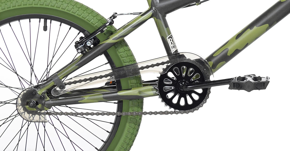 Kent BMX Kids Bicycle 20in Green Camouflage - Incognito