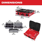 Milwaukee PACKOUT 22 in. Rolling, Large And Medium Tool Box Set - 8426-8425-8424