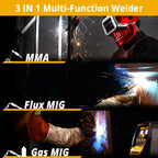 DEKO 135Amp 110V 3-in-1 MIG/MMA Welder - IGBT DC Inverter