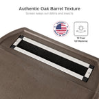 50 Gallon Rain Barrel with Brass Spigot, Large Outdoor Rainwater Collection and Storage Container for Garden