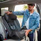 3-in-1 Slim Convertible Car Seat, All-in-One Infant Toddler Booster Seat, Rear & Forward Facing Child Safety Seat, Blue
