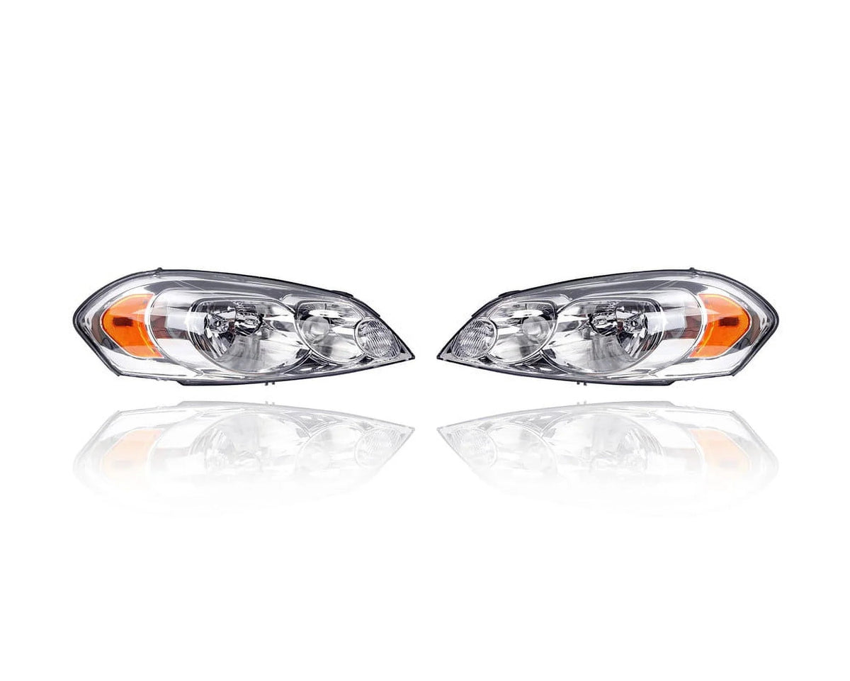 DEPO Headlight Assembly Pair for Chevrolet Impala and Monte Carlo - 25958360, 25958359
