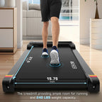 ANCHEER Under Desk Walking Pad Treadmill, 0.6-3.8 MPH, 240 lbs Capacity, 2.5 HP