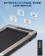 Naipo 2-in-1 Treadmill Walking Pad 2.5HP, 265 lb Capacity - LCD Display