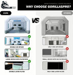 GORILLASPRO Portable Inflatable Paint Booth 13 x 10 x 8 Ft With 750W Blower