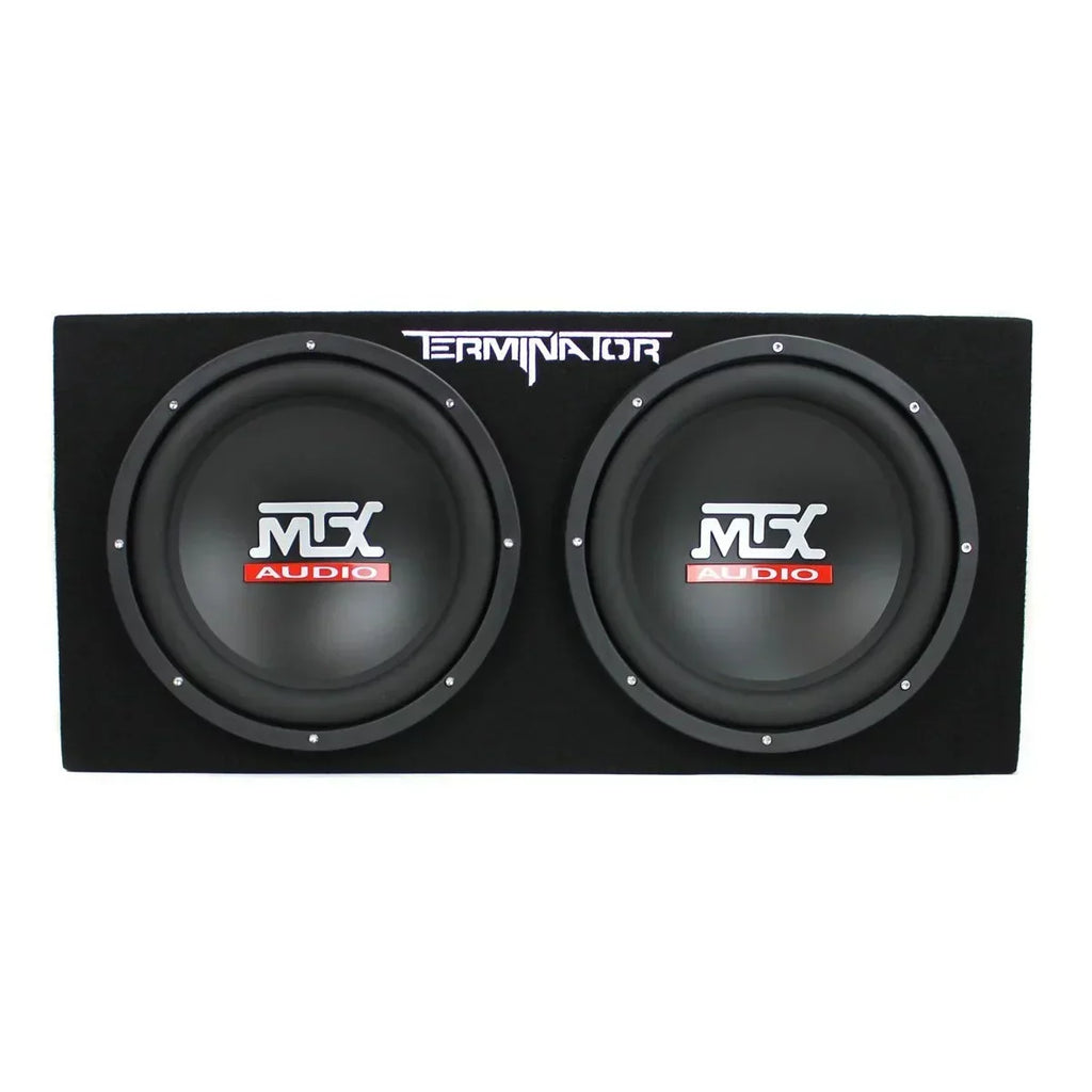 MTX Dual Loaded Subwoofer Enclosure, 12-Inch, 1200-Watt, 4 Pack - TNE212D