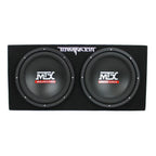 MTX Dual Loaded Subwoofer Enclosure, 12-Inch, 1200-Watt, 4 Pack - TNE212D