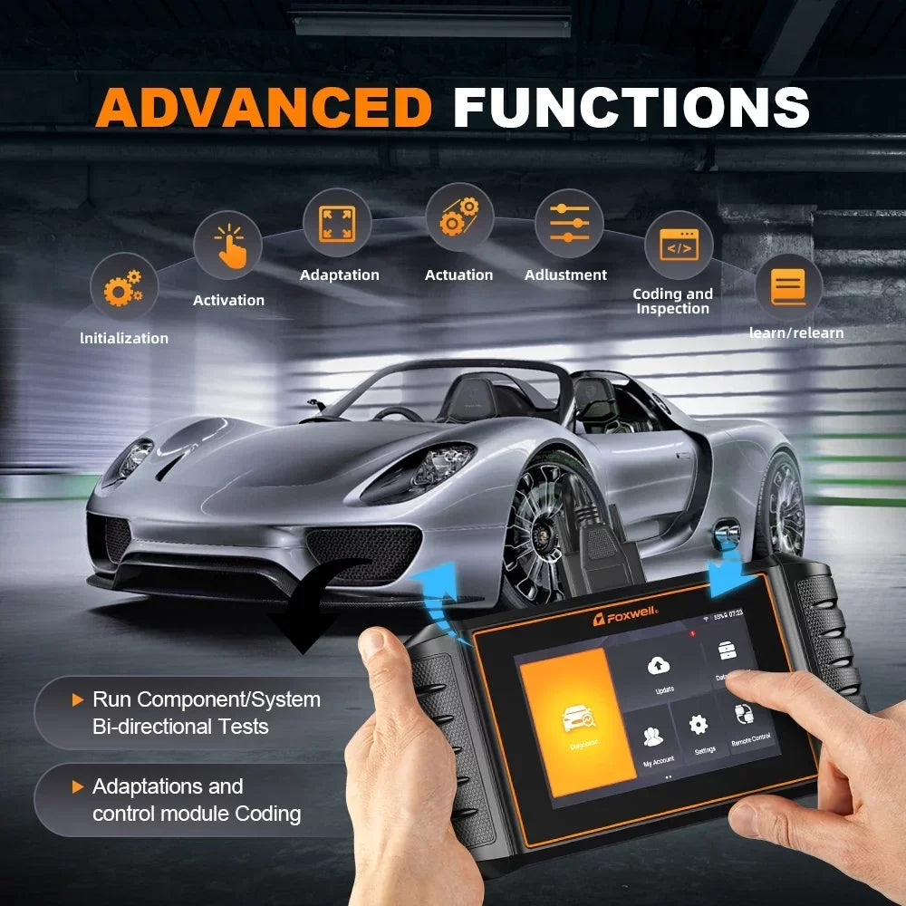 FOXWELL Automotive Bi-Directional OBD2 Diagnostic Scan Tool - All System Code Reader
