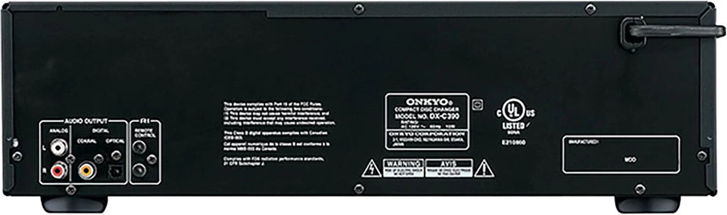 Onkyo 6-Disc CD Changer, Black - DX-C390