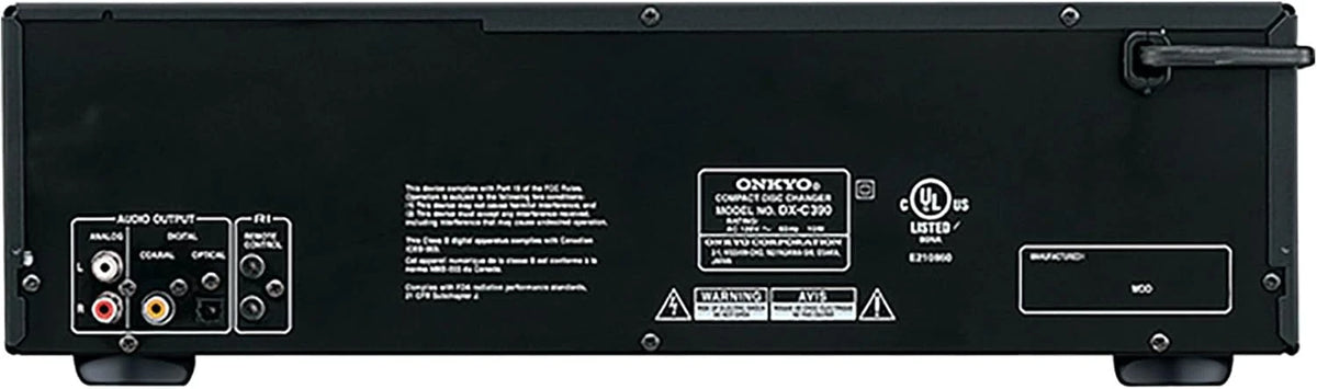 Onkyo 6-Disc CD Changer, Black - DX-C390