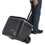 Coleman Xtreme 50 Quart 5-Day Hard Cooler With Wheels And Have-A-Seat Lid