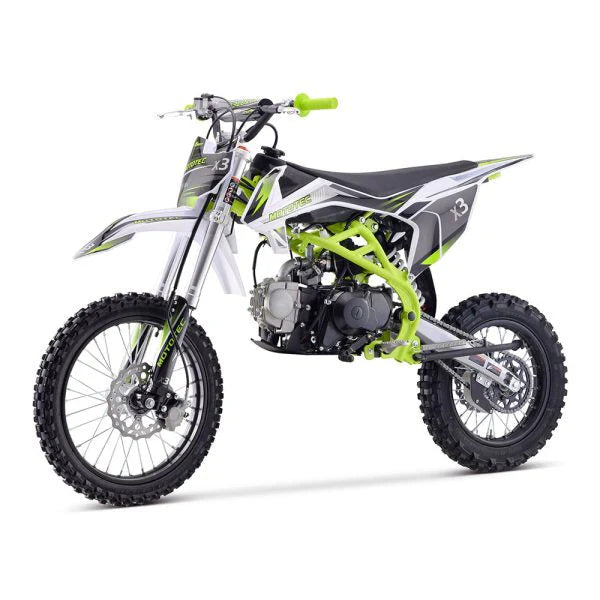 MOTOTEC Gas-Powered Dirt Bike 125CC 4-Stroke Green - X3 95731462