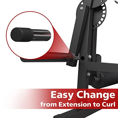 GMWD Leg Extension And Curl Machine - Adjustable Leg Exercise Bench