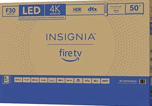 Insignia 50in F30 Series 4K UHD Smart Fire TV With Alexa Voice Remote