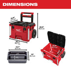 Milwaukee PACKOUT 22 in. Rolling, Large And Medium Tool Box Set - 8426-8425-8424