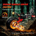 Off Road Electric Scooter For Adults, 1200W, 11 in Tires, 330 lb Load - GT06
